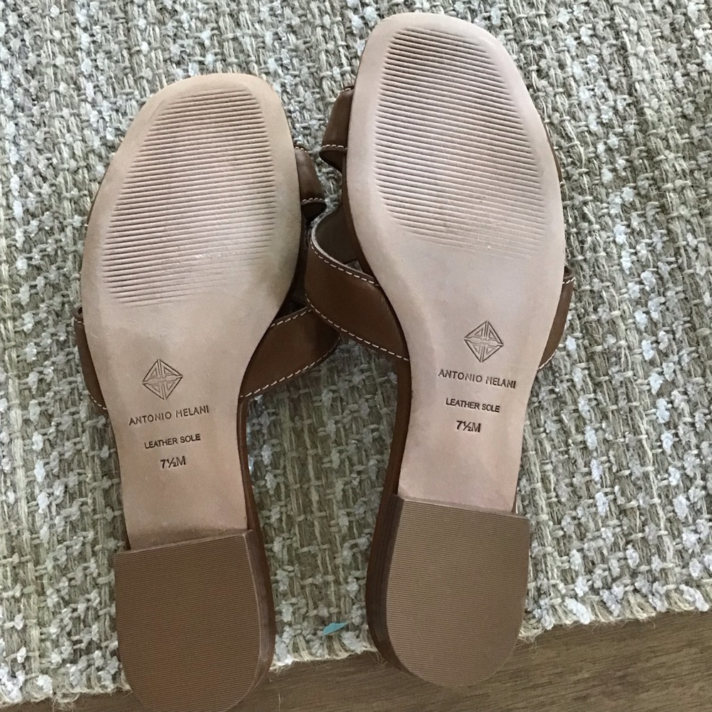 Antonio Melani Carrah Brown Slide Sandals - Picture 3 of 4